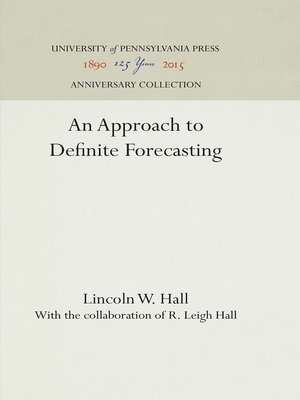 cover image of An Approach to Definite Forecasting